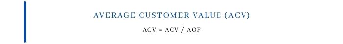 How to calculate average customer value 1 -