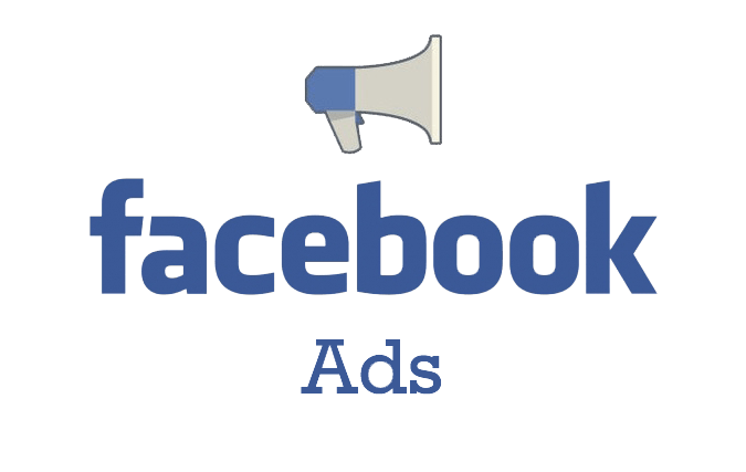 Logo of facebook ads on transparent background
