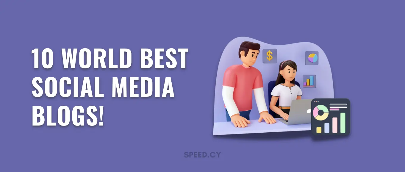 Illustration of with a list of the world 10 best social media marketing blogs