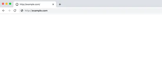 screenshot of the WordPress error White Screen of Death (WSOD)