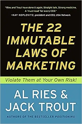 Cover of the ebook the 22 immutable laws of marketing.