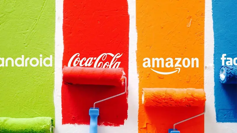 Colours used in products like, android, coca cola, amazon and facebook