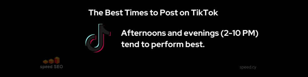 Best hours for posting on tiktok