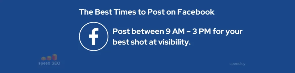 The best time to post on facebook