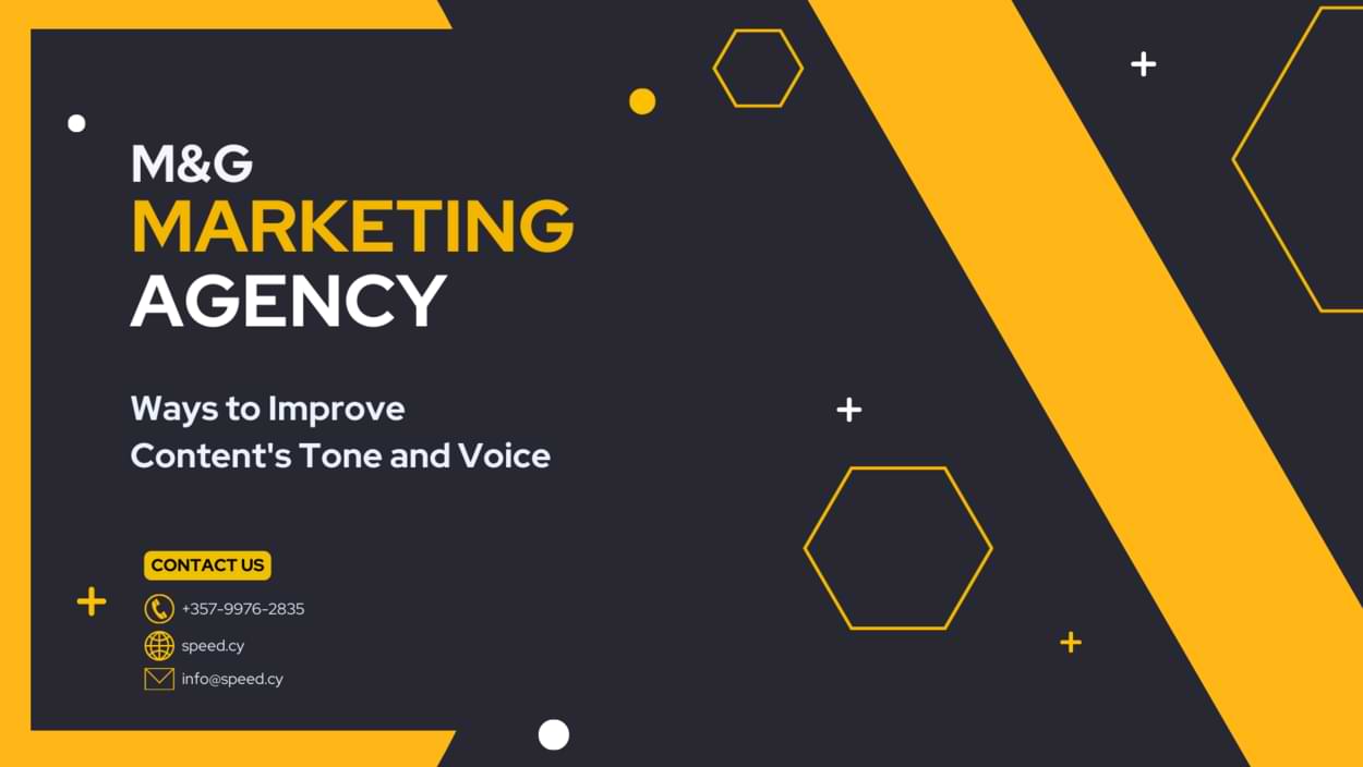 Ways to improve your content's tone and voice