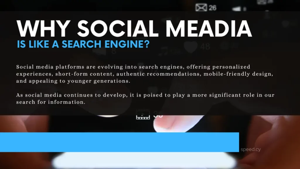 Social media as a search engine