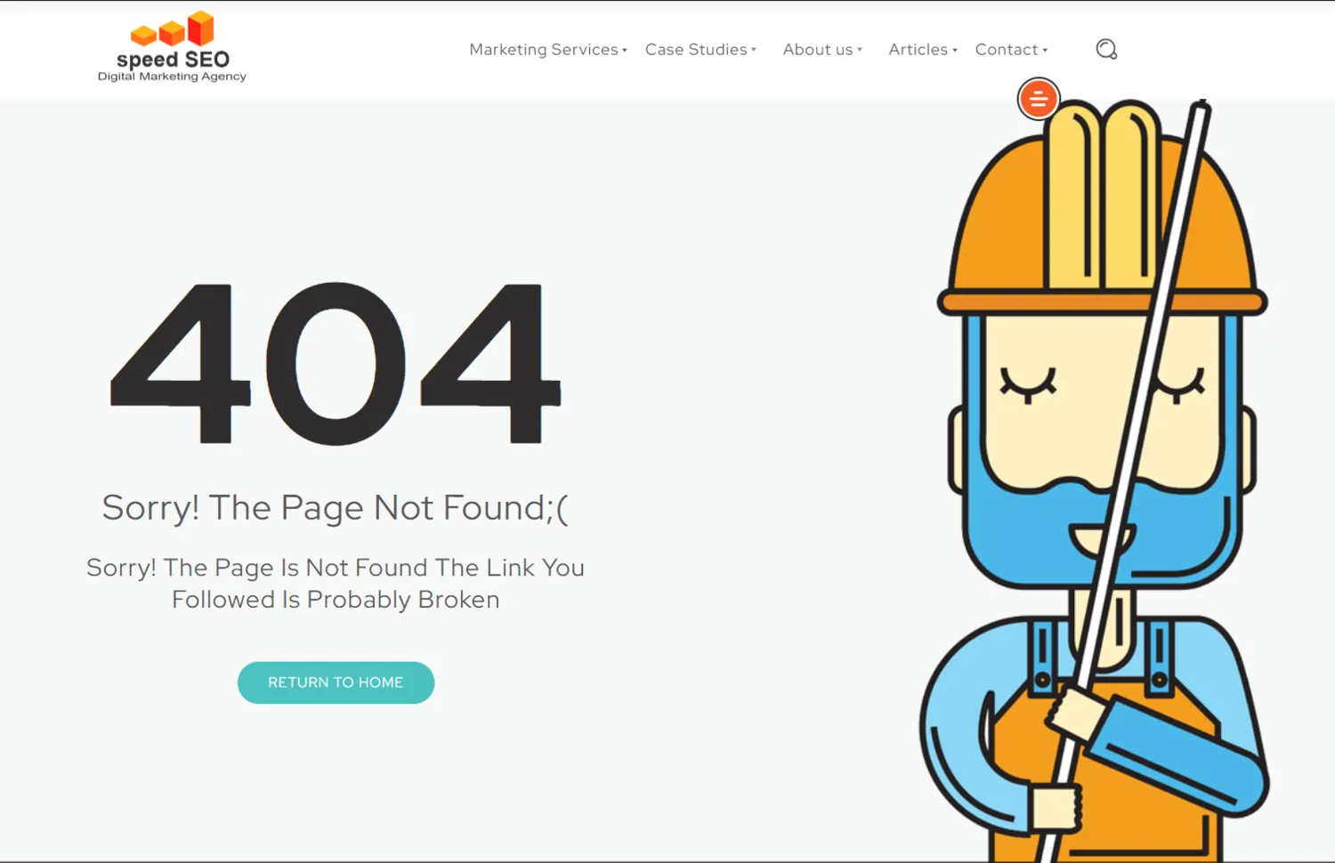 404 error page of speed. Cy