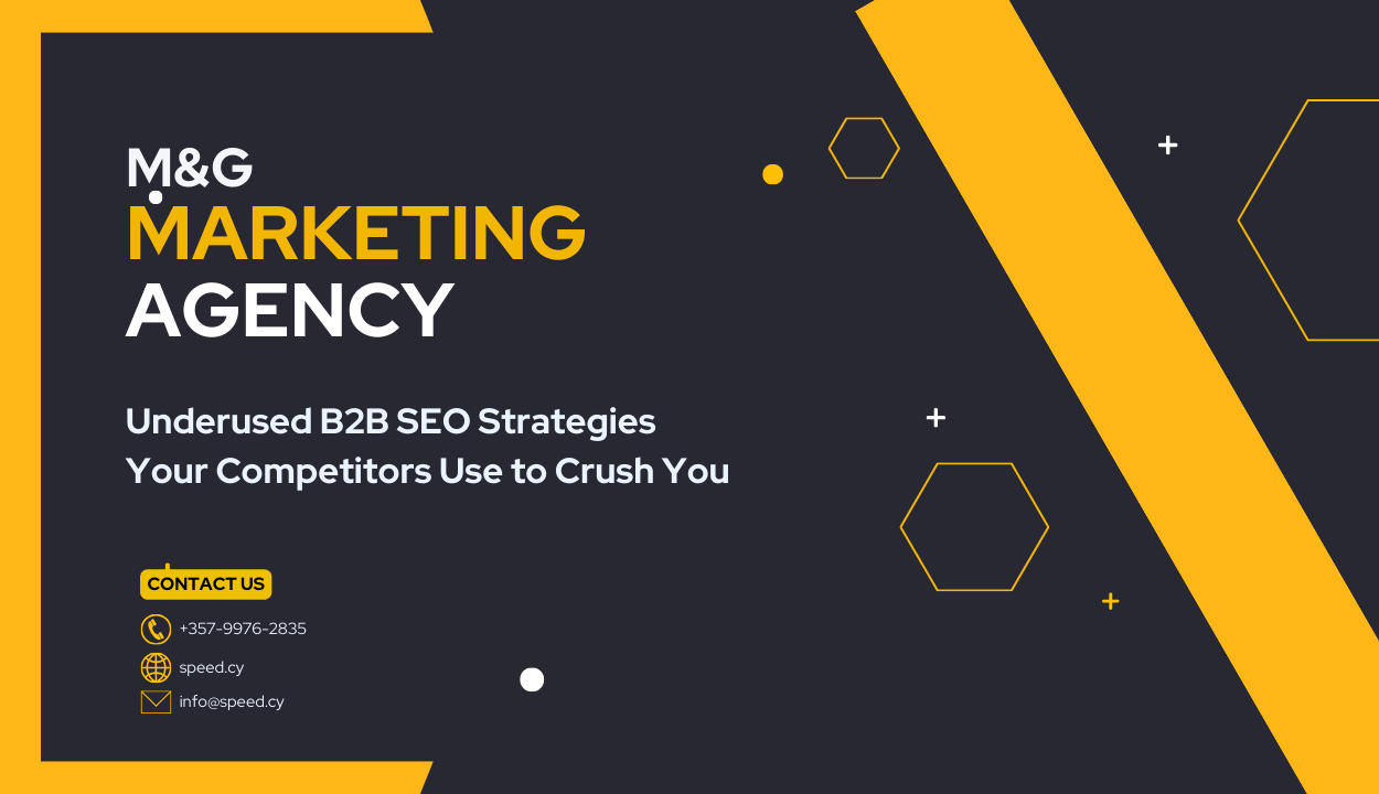 Underused b2b seo strategies your competitors use to crush you